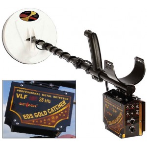 Металотърсач Detech Gold Catcher 28 Khz - 2 сонди 15 см (6″) DD и 25 см (10″) DD