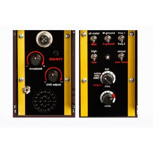 Металотърсач Detech Gold Catcher 28 Khz - 2 сонди 15 см (6″) DD и 25 см (10″) DD